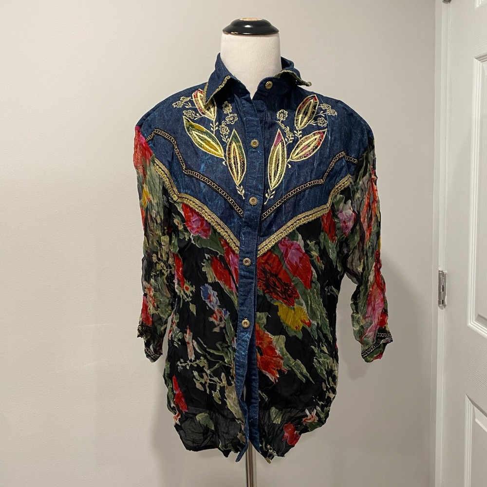 Pretty Bleu Blouse